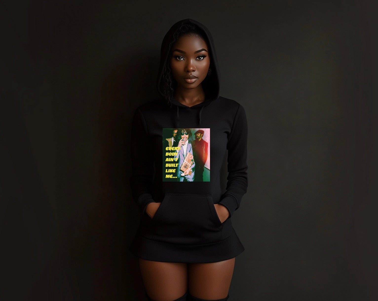 "Not Like Me" Hoodie Dress