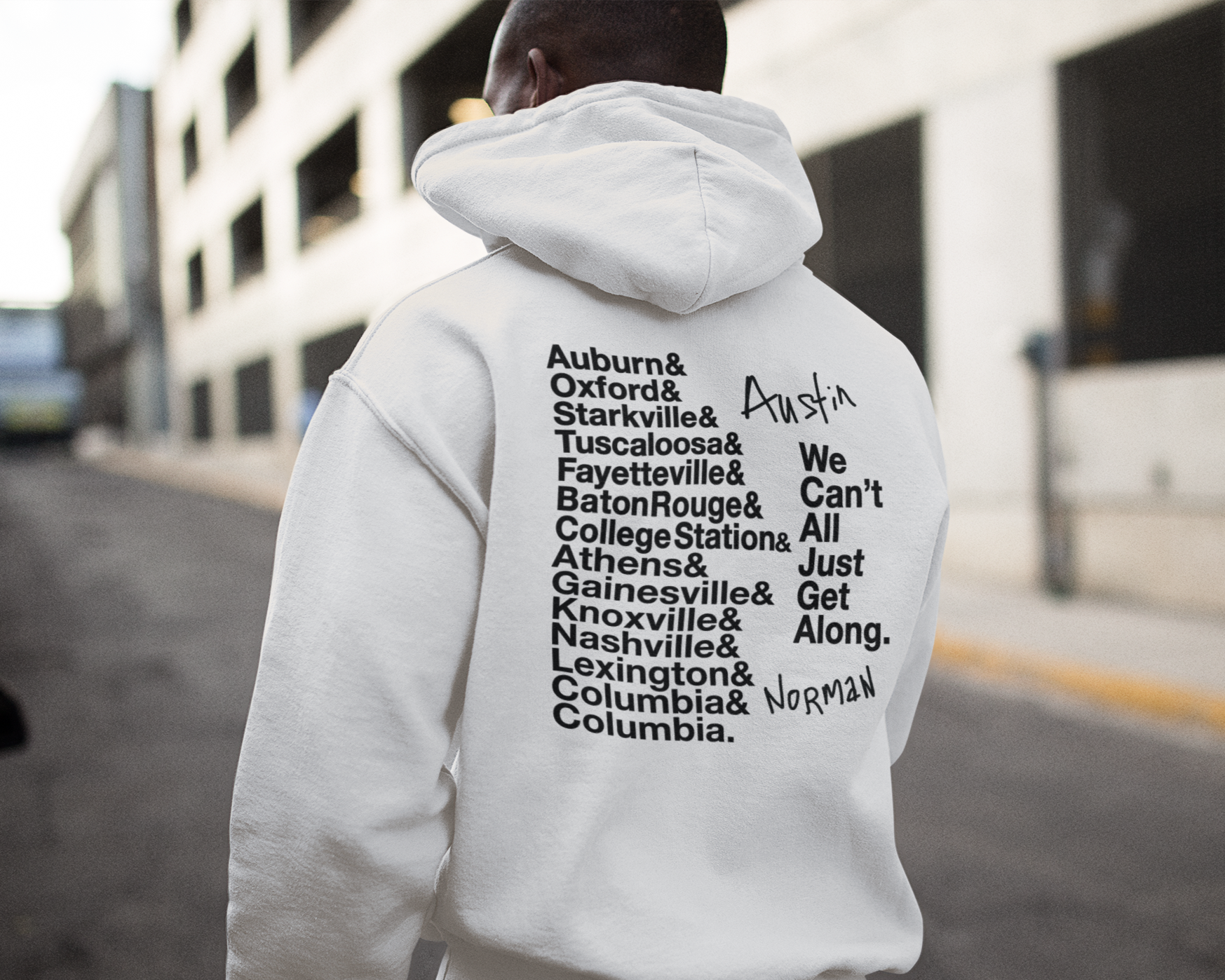 "Southeastern Cities" Zipper Hoodie